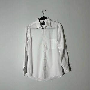 pierre cardin white dress shirt size M